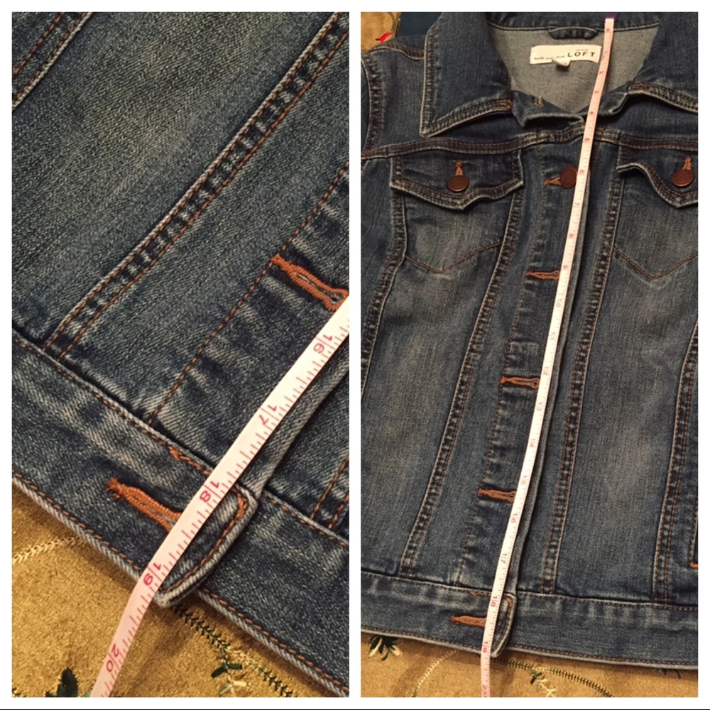 LOFT Jean Jacket Small - Picture 8 of 10